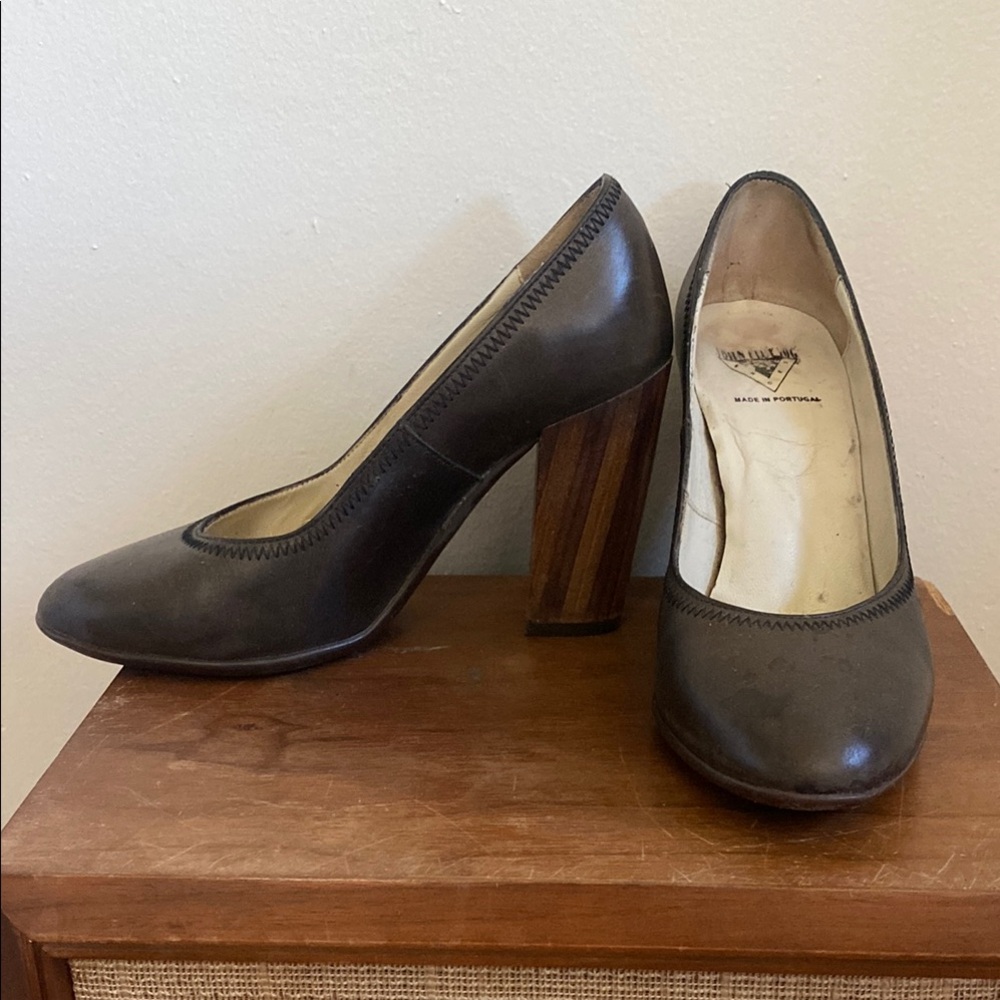 Fluevog Blind Faith Brown Leather Heels